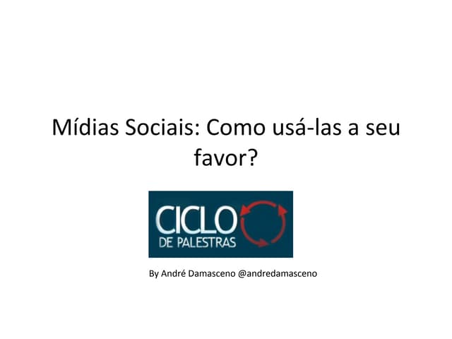 Mídias sociais: como usá-las a seu ...