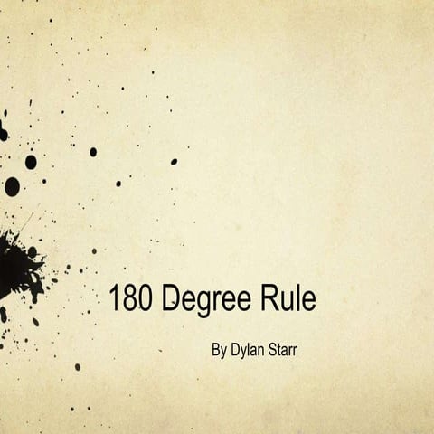 Mdia studies   180 degree rule