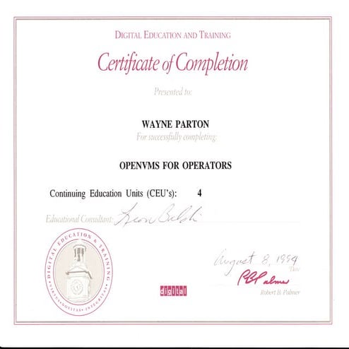 0894   digital - open vms for operators