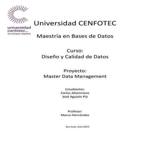Master Data Management - MDM - Pasos para implementar MDM