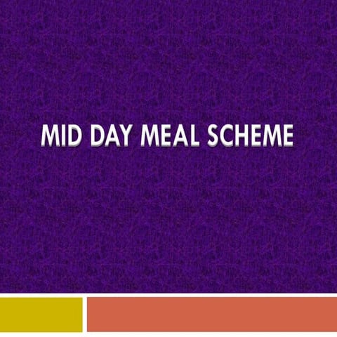 Mid Day Meal Scheme