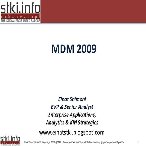 Mdm 2009 trends