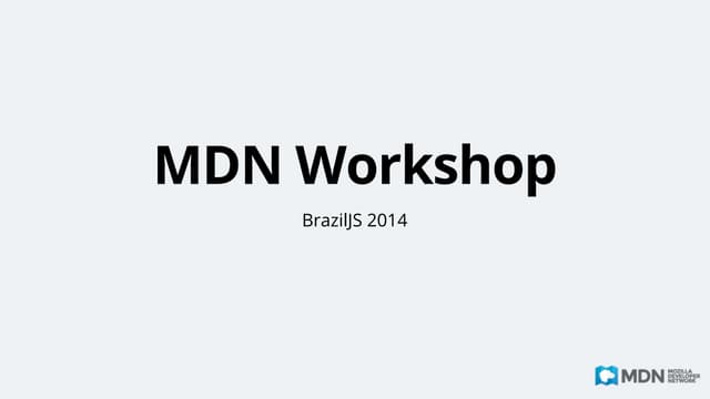 BrazilJS MDN