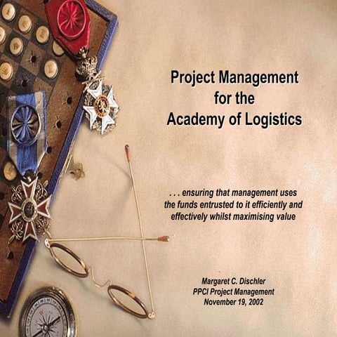 GSK Project Management for the Academy of Logistics