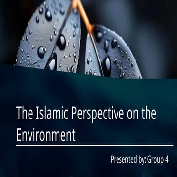 Introduction to Environment in Islam .pptx