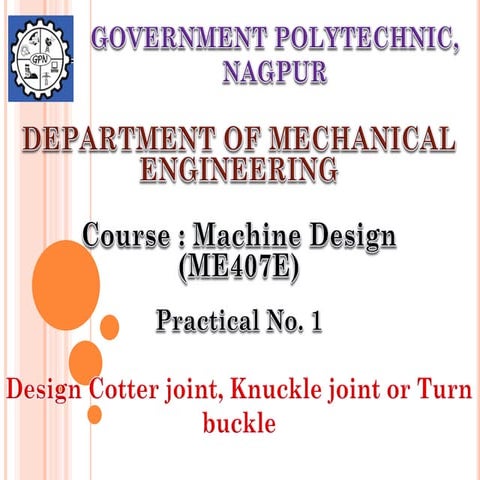 Knuckle joint silde | PPTX