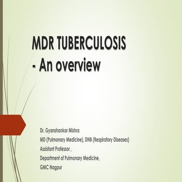 Mdr tuberculosis