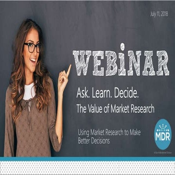 The Value of Market Research
