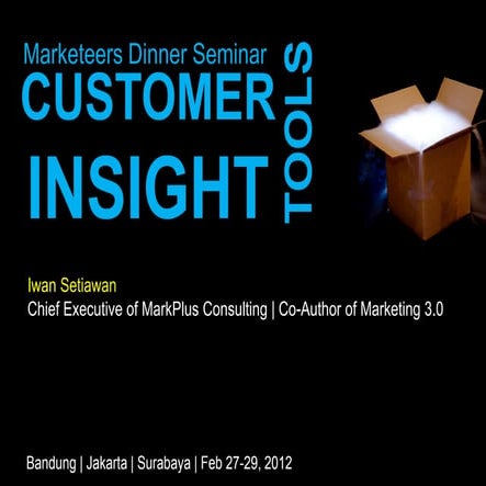Mds customer insight tools