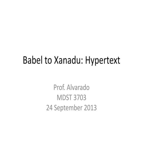 Mdst3703 2013-09-24-hypertext