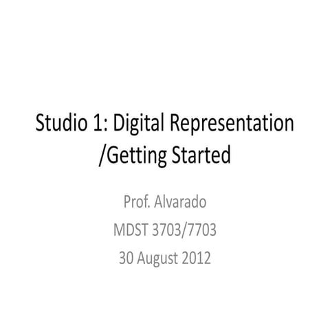 UVA MDST 3703 Studio 01 2012-08-30