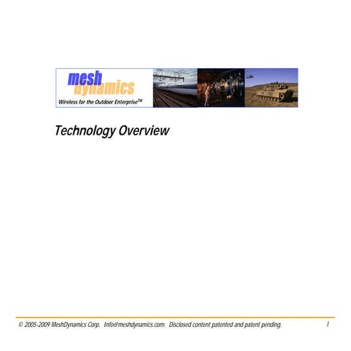 MeshDynamics MD4000 Product Overview