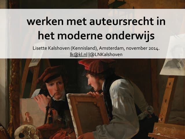 omgaan met auteursrecht in het moderne onderwijs train-de-trainer iScholengroep