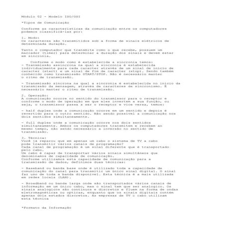 Módulo 02   modelo iso-osi