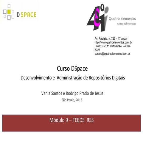 Módulo 09 Feeds RSS