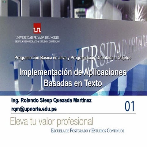 Implementación de Aplicaciones Basadas en Texto