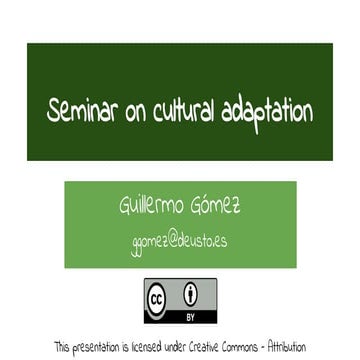 Introduction to the Spanish & Basque Culture 1: Politics & Economy. Friends &...