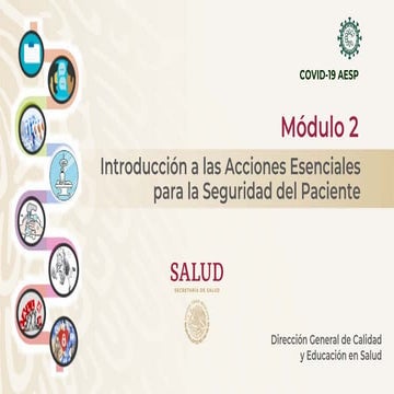 Módulo 2. Introducción a las Acciones Esenciales para la Seguridad del