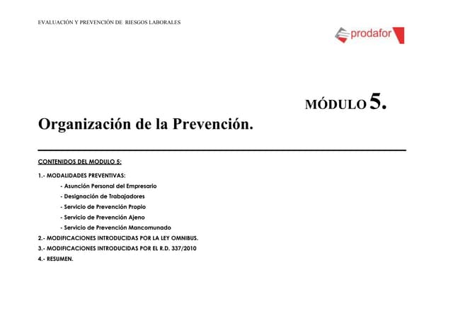 Módulo 5 prl