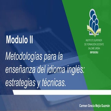 Módulo II - Ingles Educativo para dar clases