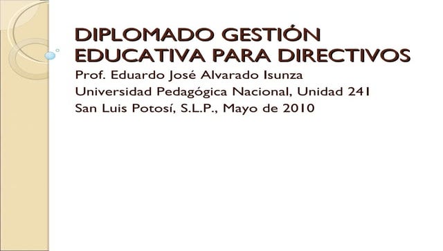 Módulo II del diplomado en gestión educativa   los pasos del diagnóstico part...