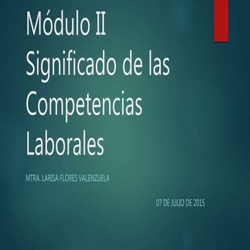 Significado de las competencias laborales