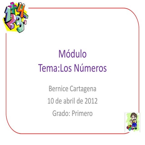 Módulo los numeros | PPTX