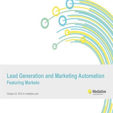Lead Generation and Marketing Automation, Featuring Marketo