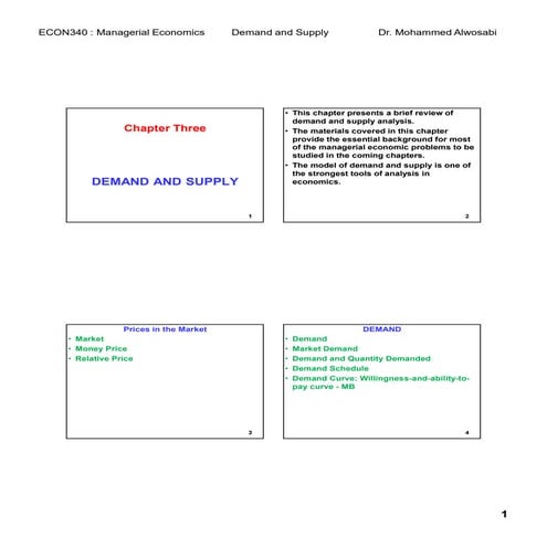 Managerial Economics Chapter 3 Demand And Supply Pdf