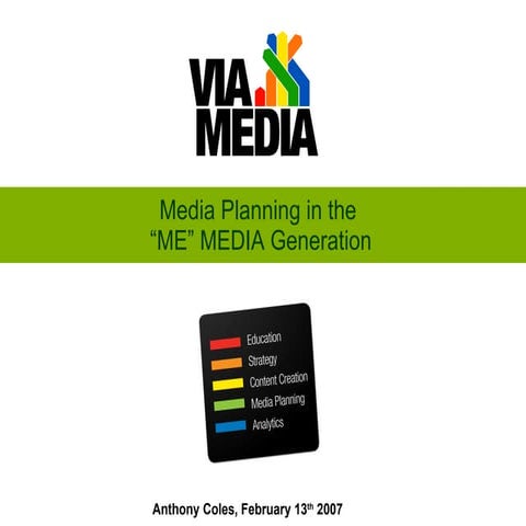 Me Media and the changing role of Communications Strategy
