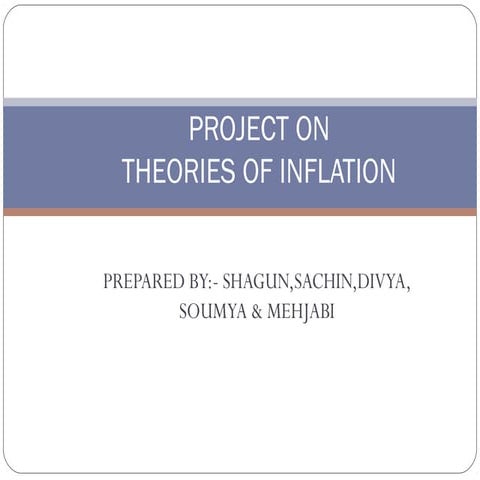 Theories of Inflation