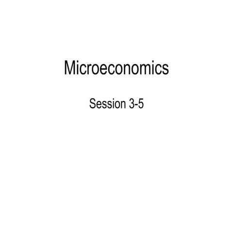 Microeconomics Consumer