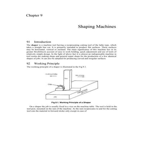 Shaping machine