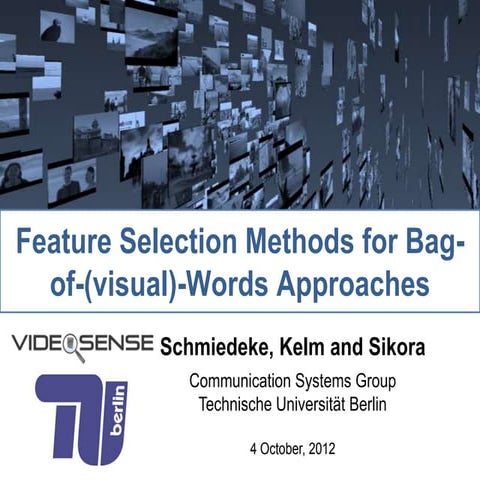 TUB @ MediaEval 2012 Tagging Task: Feature Selection Methods for Bag-of-(visu...