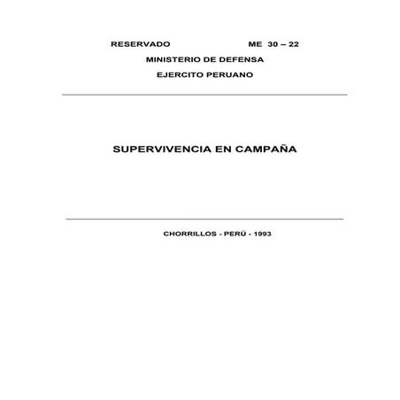 Me 30 22 supervivencia en campaña