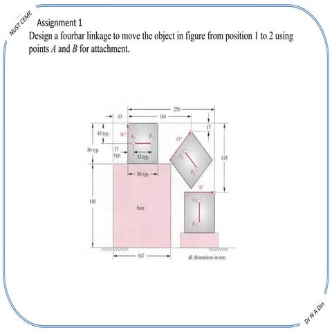 Designing a Fourbar Linkage for Precise Object Movement Using ...