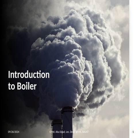 Introduction To Boiler, Waste Heat Boiler.pptx