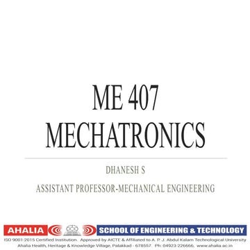 Me 407 mechatronics ppt 2