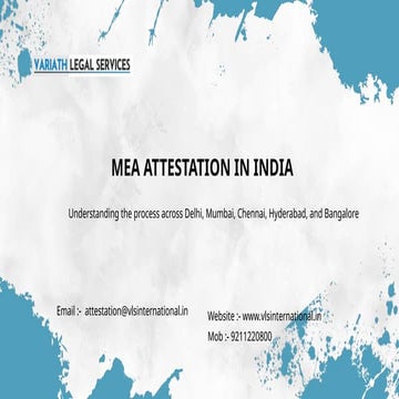 MEA Attestation in India – Delhi, Mumbai, Chennai, Hyderabad & Bangalore