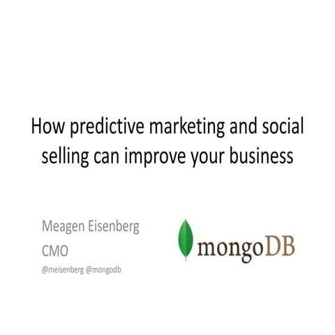 #MME15: Modern Marketing Revolution: How Social Selling and Predictive Market...