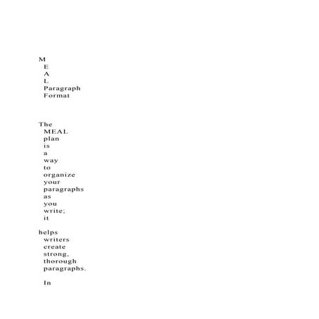 M E A L Paragraph Format The MEAL.docx