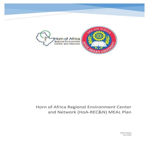 HoA-REC&N/AAU_MEAL Plan focusing on its thematic areas | PDF