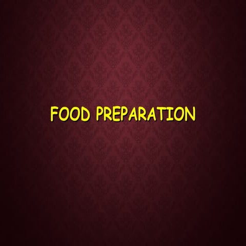Meal Planning and Preparation 2 for all ppt | PPT