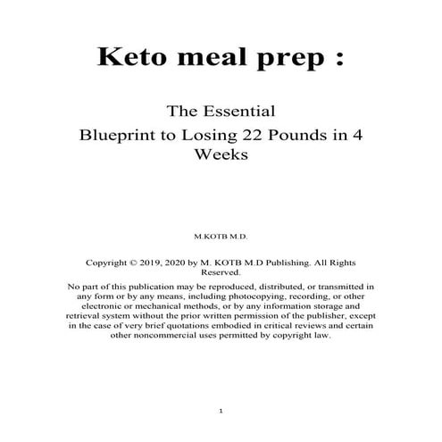 Keto Meal prep | PDF