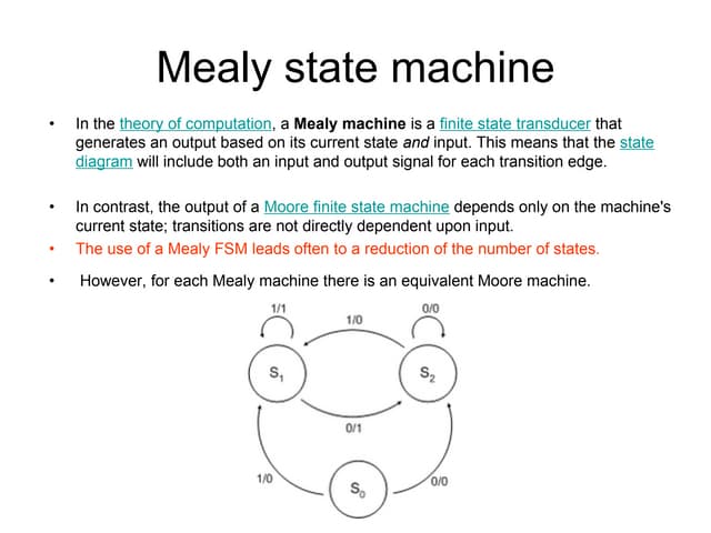 Mealy state machine