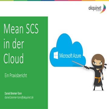 MEAN SCS in der Cloud
