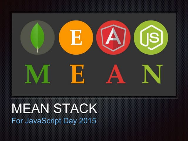 Mean4 js day