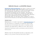 Mean Stack And Mern Stack Developer | PDF