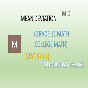 Mean deviation (2018)
