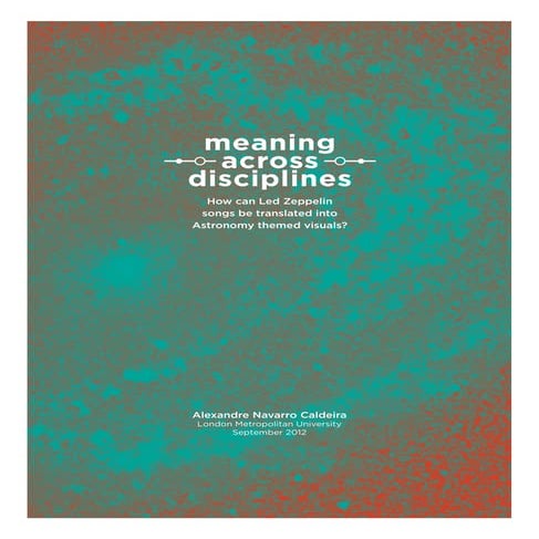 Meaning across Disciplines